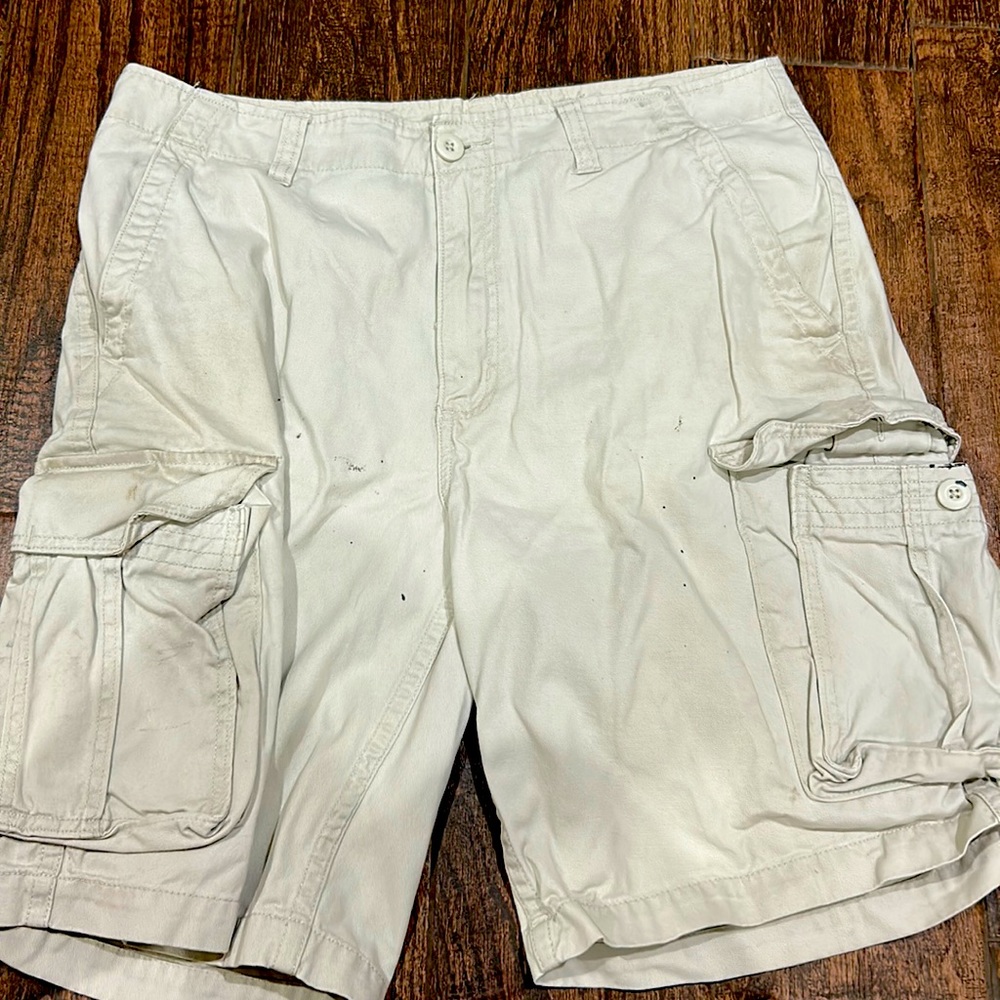 Cream W34 cargo shorts Faded glory